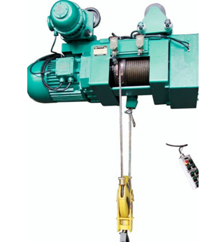 Which components of the wire rope electric hoist are key protected objects