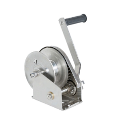 What type of mechanical equipment is a hand cranked winch